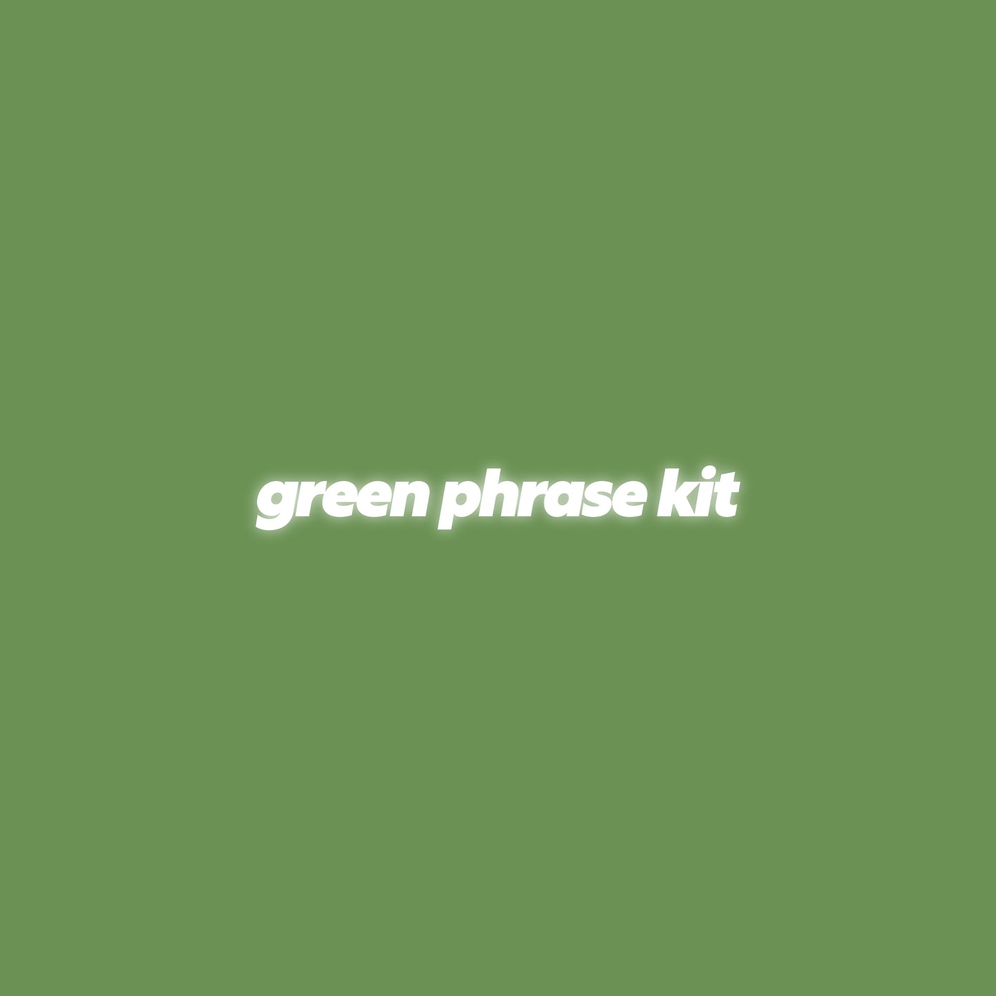 Green Phrase Kit